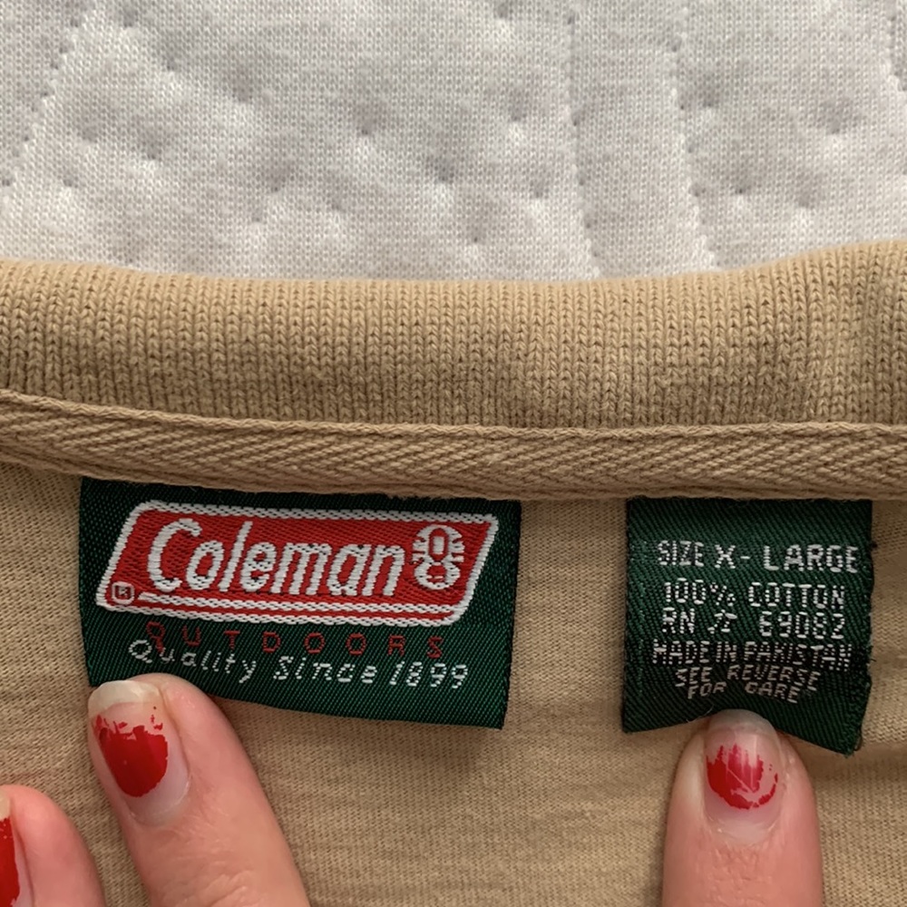 xl Coleman beige cropped long sleeve top - Picture 2 of 2